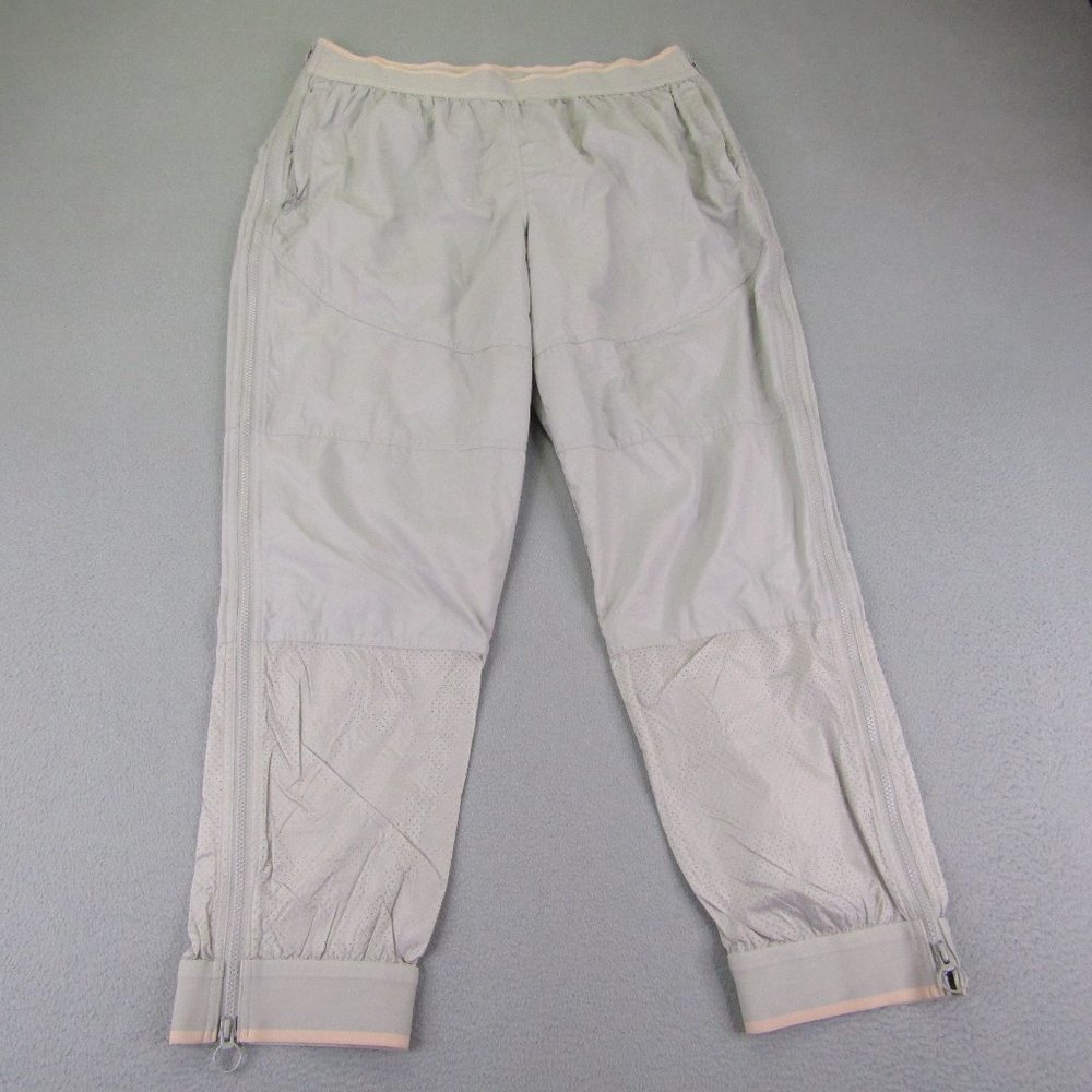 Adidas Stella McCartney Pants Womens Large Gray Barricade Windbreaker Side Zip